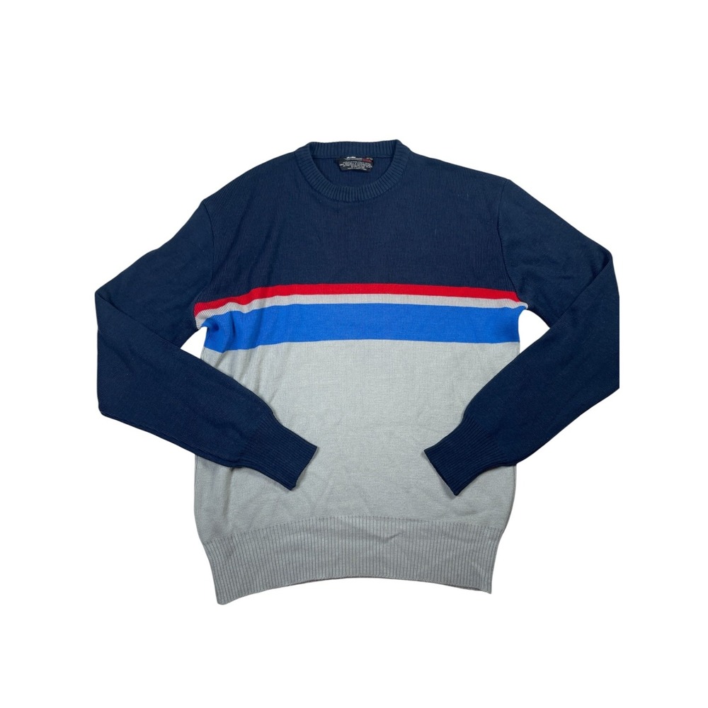 Tyrolia by Head Pullover Sweater Men's XL Crew Neck Striped Ribbed Hem